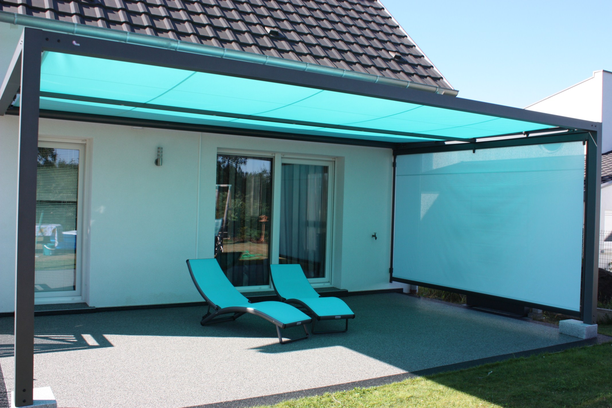 Pergola à toile enroulable